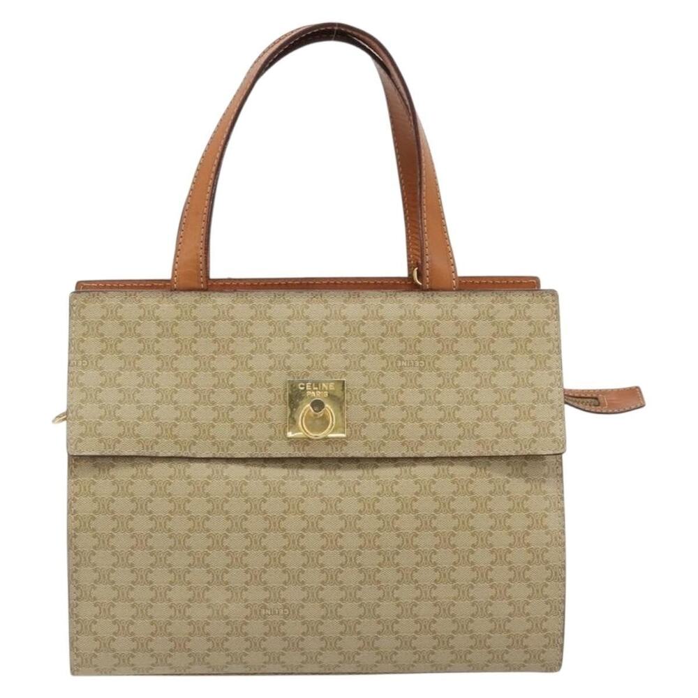 Celine Macadam Handbag Beige